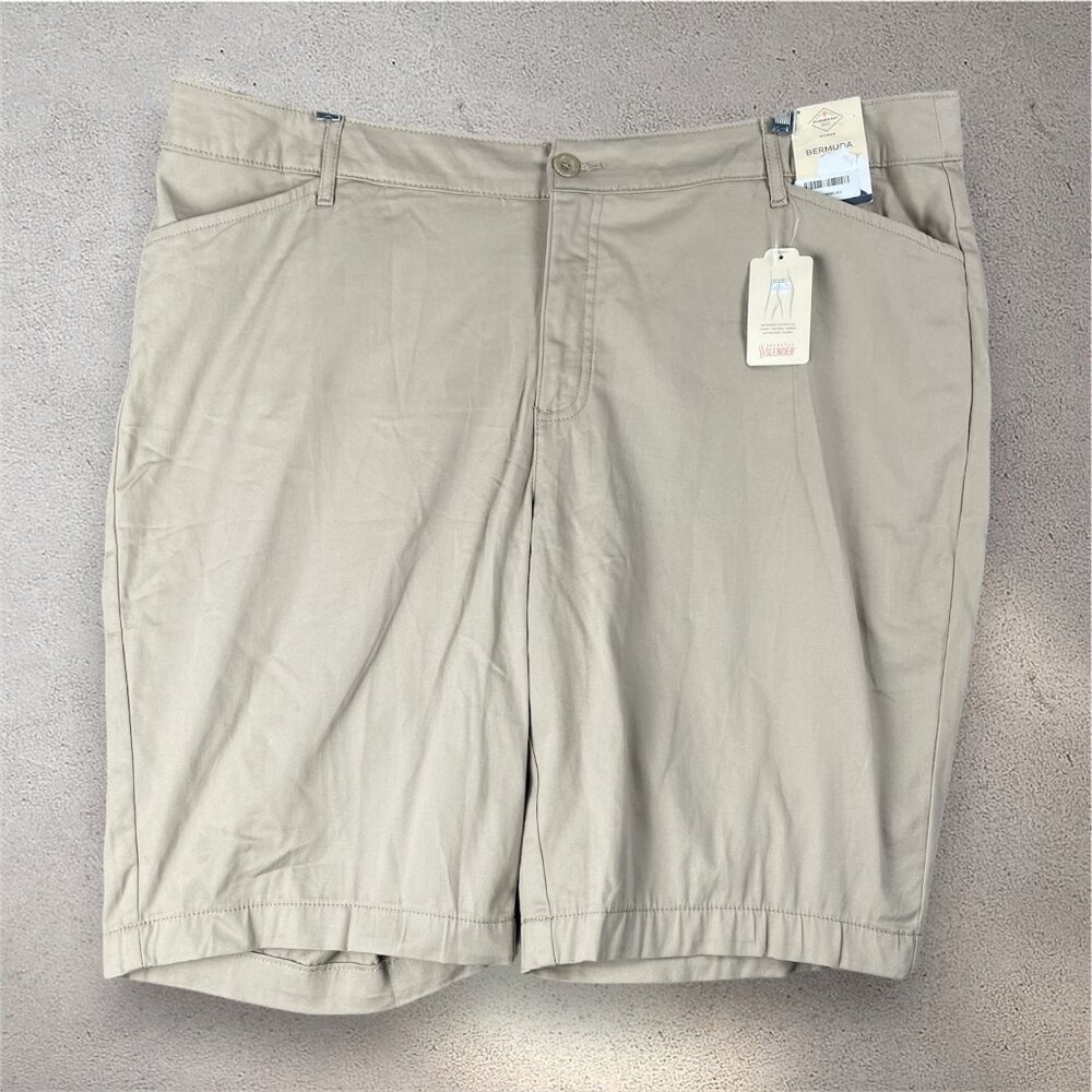 St. John's Bay Women's Beige/Tan Bermuda Shorts